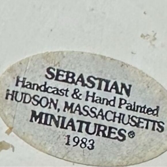 Vintage Sebastian 1983 Miniature figurine “America Remembers Family Feast”. - Picture 7 of 9